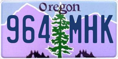 OR license plate 964MHK