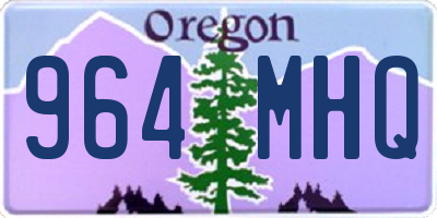 OR license plate 964MHQ