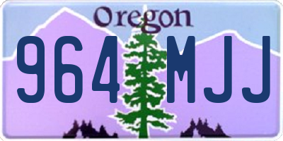 OR license plate 964MJJ
