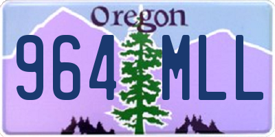 OR license plate 964MLL