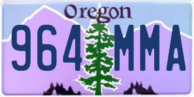 OR license plate 964MMA