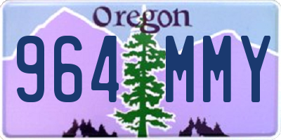OR license plate 964MMY