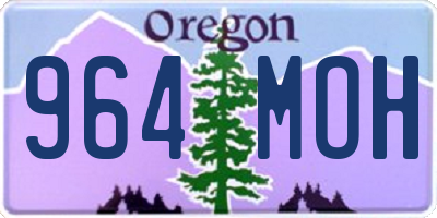 OR license plate 964MOH