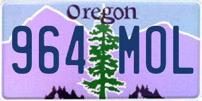 OR license plate 964MOL