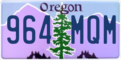 OR license plate 964MQM