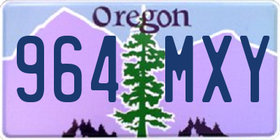 OR license plate 964MXY