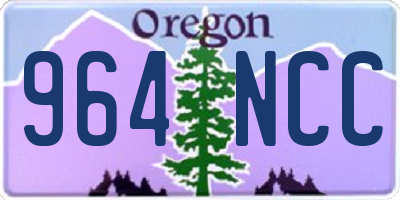 OR license plate 964NCC
