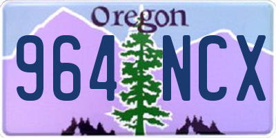 OR license plate 964NCX