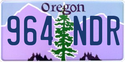 OR license plate 964NDR