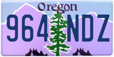 OR license plate 964NDZ