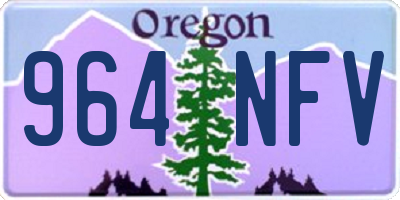 OR license plate 964NFV