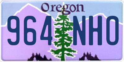 OR license plate 964NHO