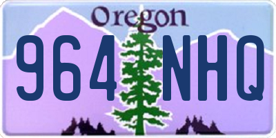 OR license plate 964NHQ