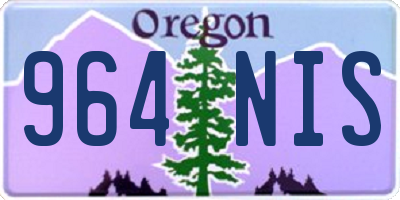 OR license plate 964NIS