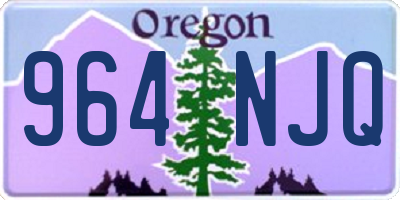 OR license plate 964NJQ