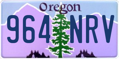 OR license plate 964NRV
