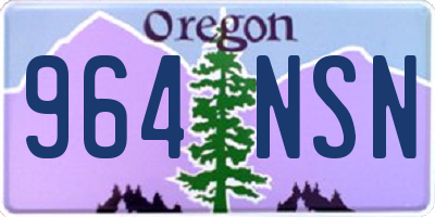 OR license plate 964NSN