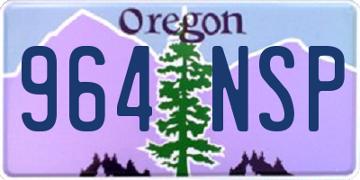 OR license plate 964NSP
