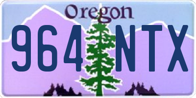 OR license plate 964NTX