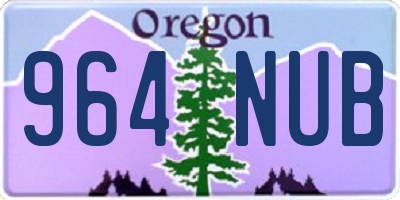 OR license plate 964NUB