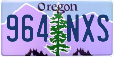 OR license plate 964NXS