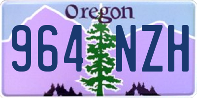 OR license plate 964NZH