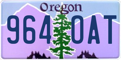 OR license plate 964OAT