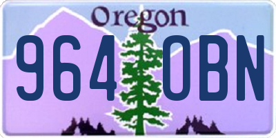 OR license plate 964OBN