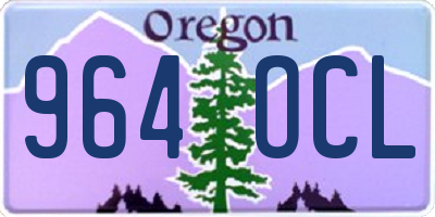 OR license plate 964OCL