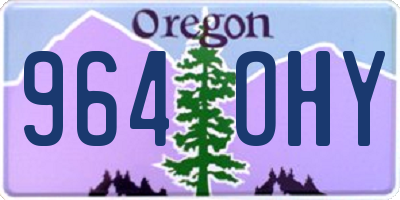 OR license plate 964OHY
