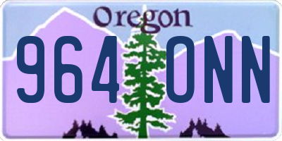 OR license plate 964ONN