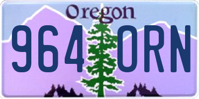 OR license plate 964ORN