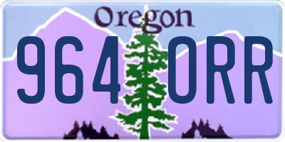 OR license plate 964ORR