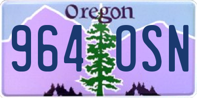 OR license plate 964OSN