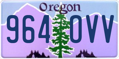 OR license plate 964OVV