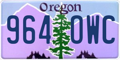 OR license plate 964OWC