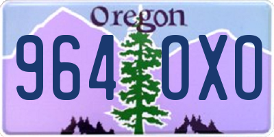 OR license plate 964OXO