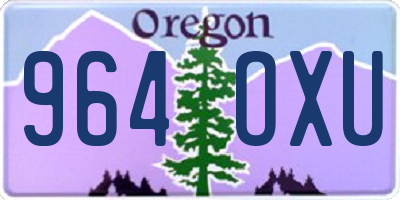 OR license plate 964OXU