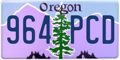 OR license plate 964PCD