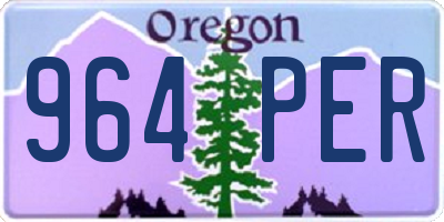 OR license plate 964PER