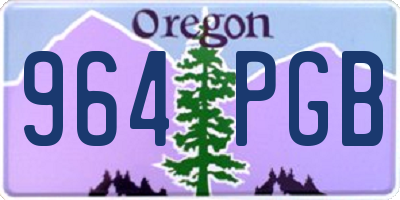 OR license plate 964PGB