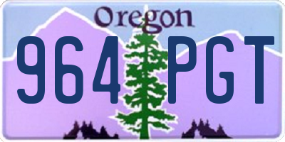 OR license plate 964PGT