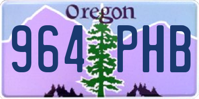 OR license plate 964PHB