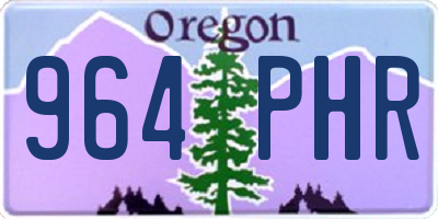 OR license plate 964PHR