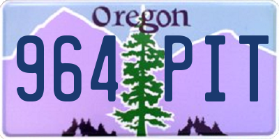 OR license plate 964PIT