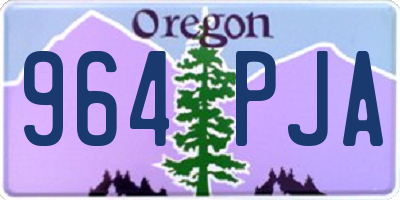 OR license plate 964PJA