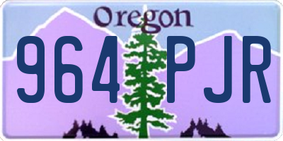 OR license plate 964PJR