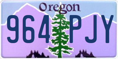 OR license plate 964PJY