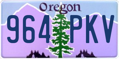 OR license plate 964PKV