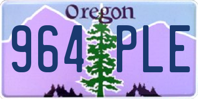OR license plate 964PLE